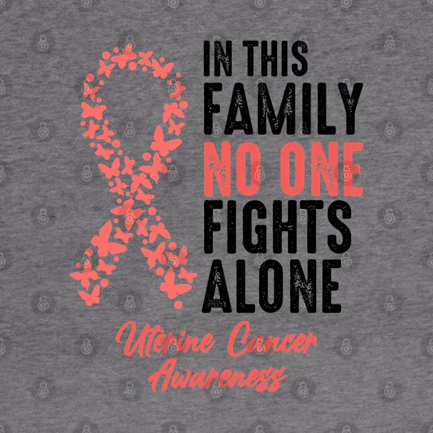 No One Fights Alone Uterine Cancer by JB.Collection